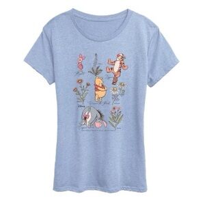 Blue Winnie the Pooh Graphic T-Shirt